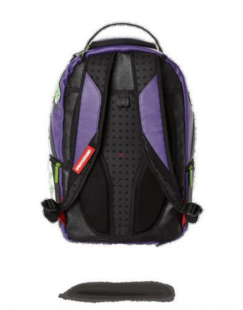 Purple Sprayground Cazzu Backpacks | 75412-ROMB