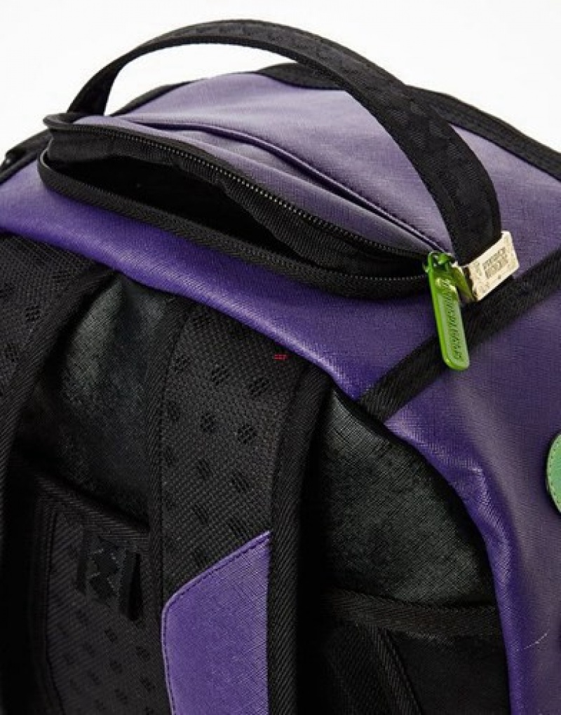 Purple Sprayground Cazzu Backpacks | 75412-ROMB