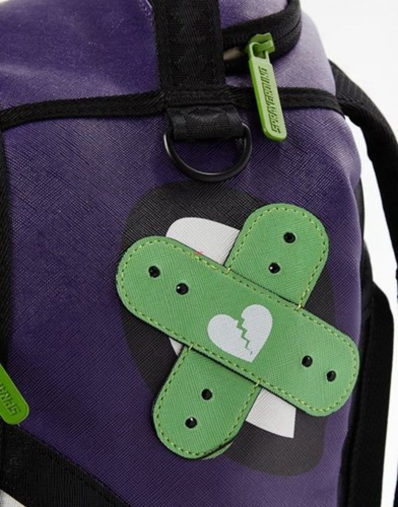 Purple Sprayground Cazzu Backpacks | 75412-ROMB