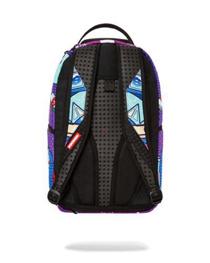 Purple Sprayground Diablo 24k Multiverse Backpacks | 30268-MJAW