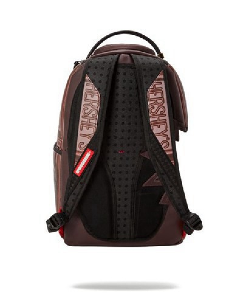 Purple Sprayground Hershey S Shark Bite Backpacks | 17623-ANRL