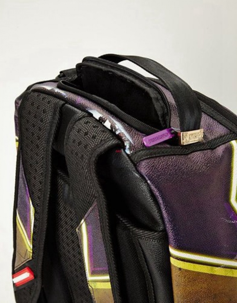 Purple Sprayground Lebron James Cyborg - Nba Lab Backpacks | 70436-KXIL