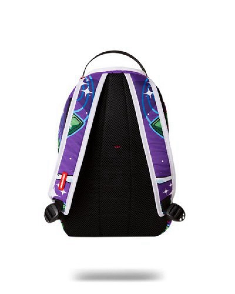 Purple Sprayground Mini Astromane Relax Backpacks | 07425-HQLT