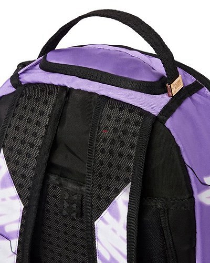 Purple Sprayground Money Bear Breakout (Dlxr) Backpacks | 57218-UBFP