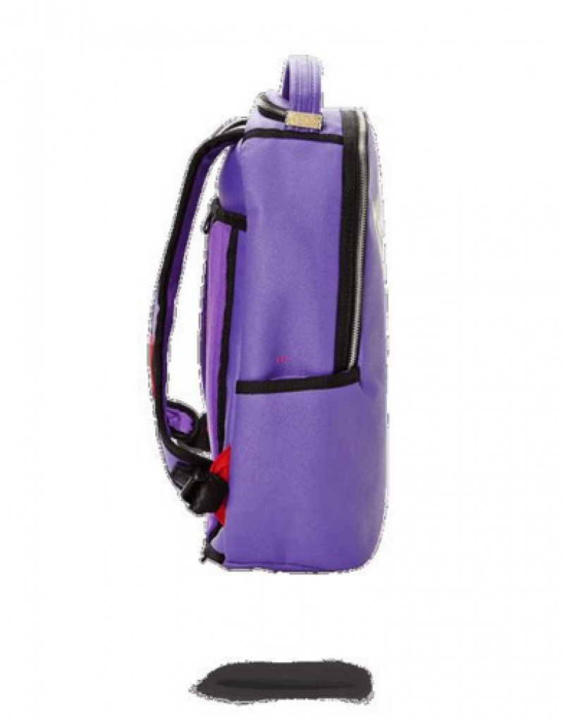 Purple Sprayground Queen Slime Backpacks | 39807-USEG