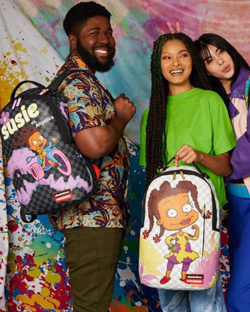 Purple Sprayground Rugrats Susie Leave Em In The Dust (Dlxv) Backpacks | 21985-HJCN