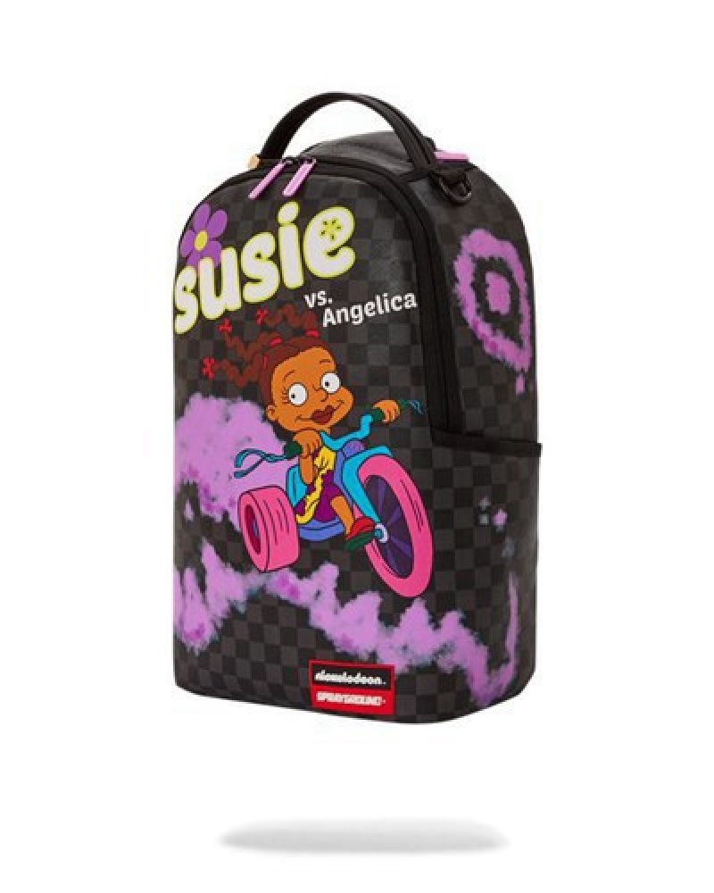 Purple Sprayground Rugrats Susie Leave Em In The Dust (Dlxv) Backpacks | 21985-HJCN