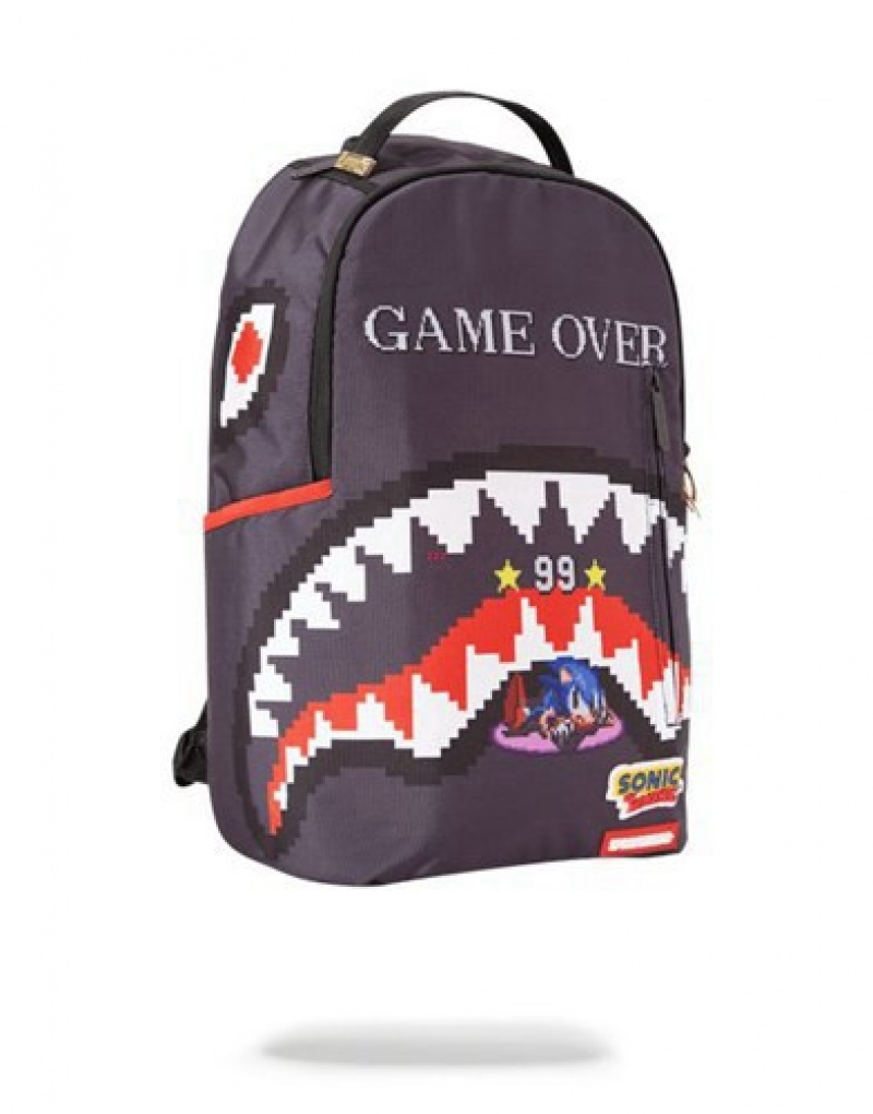 Purple Sprayground Sharks In Paris Polaris Backpacks | 09621-PWUC