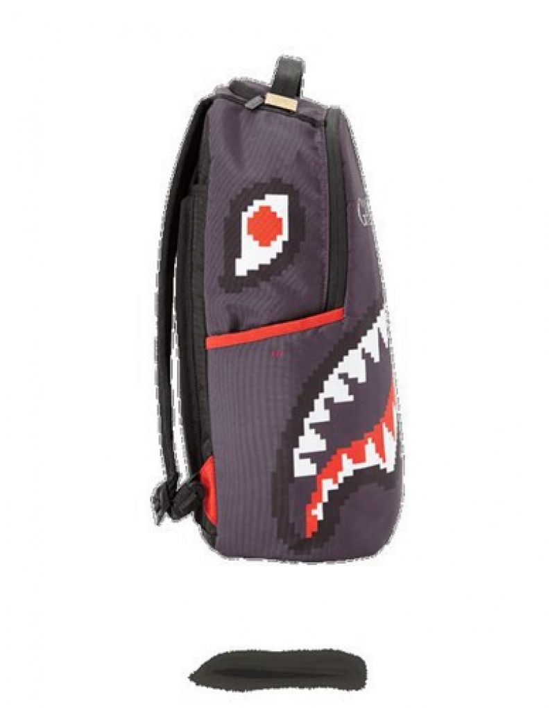 Purple Sprayground Sharks In Paris Polaris Backpacks | 09621-PWUC