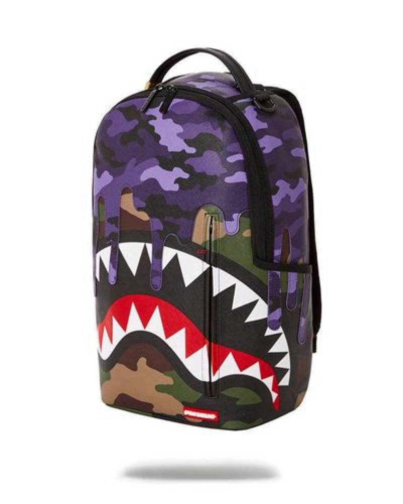 Purple Sprayground Xtc Purple Mountaineer (Dlxv) Backpacks | 71394-NDFC