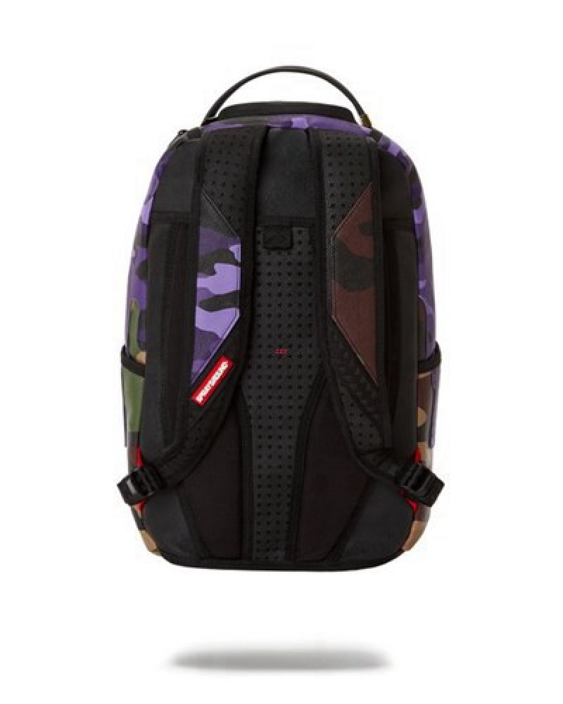 Purple Sprayground Xtc Purple Mountaineer (Dlxv) Backpacks | 71394-NDFC