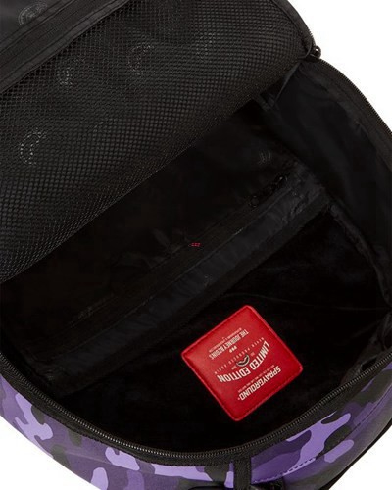 Purple Sprayground Xtc Purple Mountaineer (Dlxv) Backpacks | 71394-NDFC