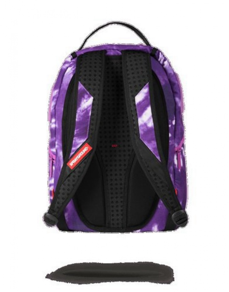 Purple Sprayground Young Thug X Purple Haze Shark Backpacks | 06827-KYJS