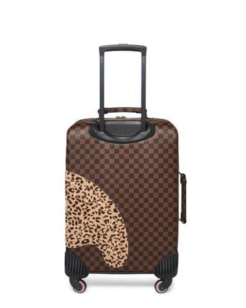 Red Brown Sprayground A.I.3 The Legacy Jetsetter Carry-on Luggage | 93401-GSEJ