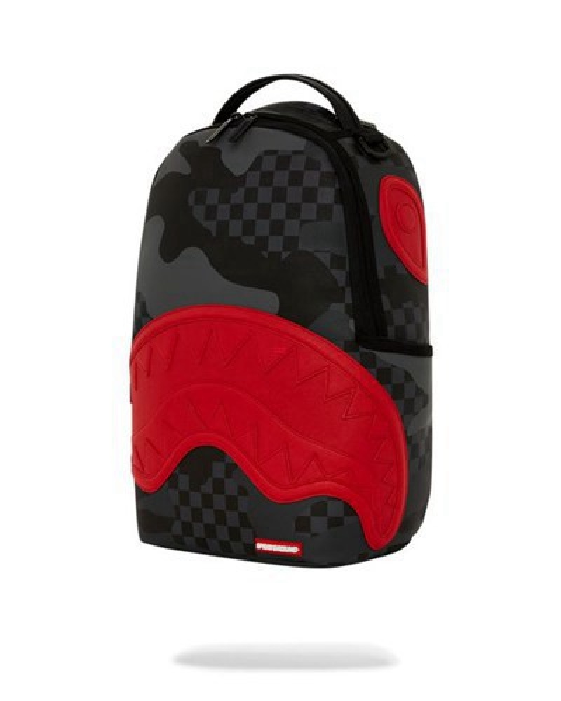 Red Sprayground 3am Alert (Dlxv) Backpacks | 02534-TAWN