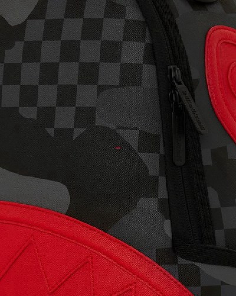 Red Sprayground 3am Alert (Dlxv) Backpacks | 02534-TAWN