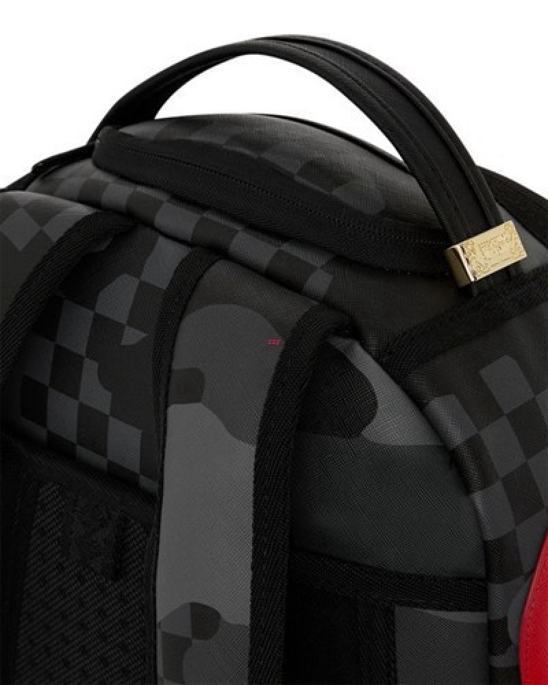 Red Sprayground 3am Alert (Dlxv) Backpacks | 02534-TAWN