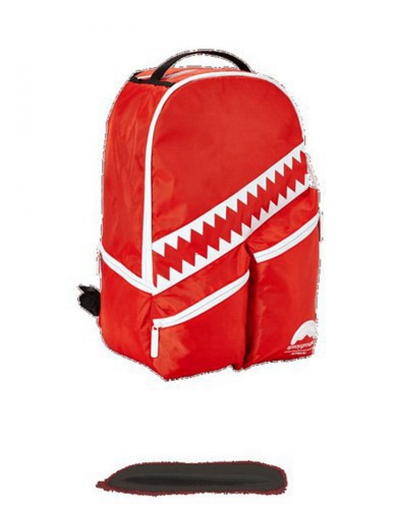 Red Sprayground All Day Backpacks | 87236-ZWVC