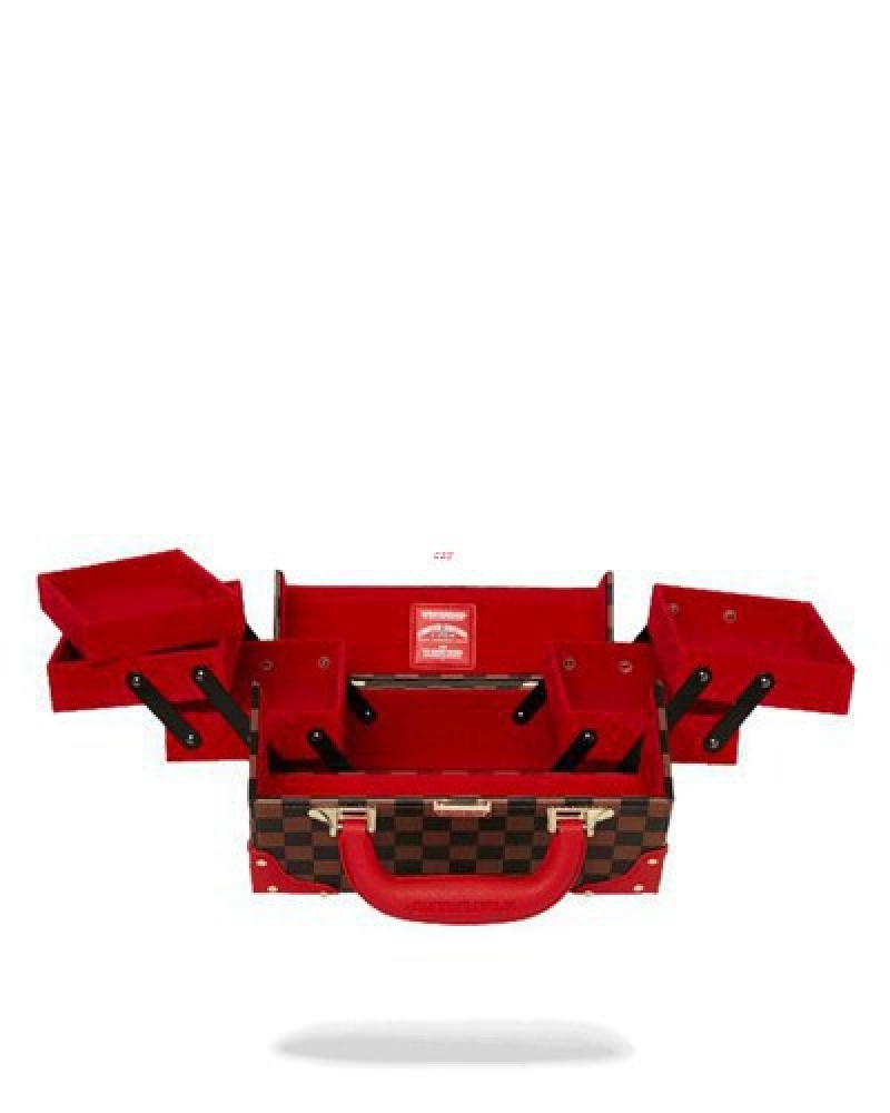 Red Sprayground All Or Nothing Sharks In Paris Jewelry Case Cases | 38167-NTCW