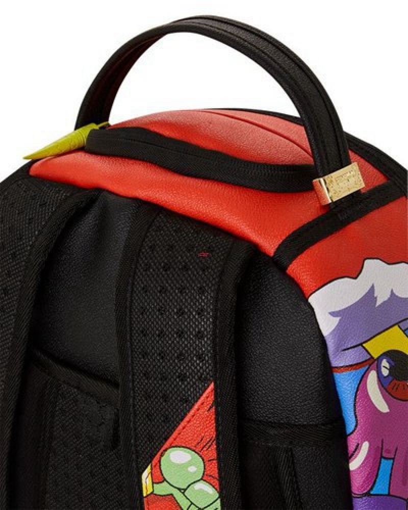 Red Sprayground Astro King (Dlxv) Backpacks | 51083-NCXP