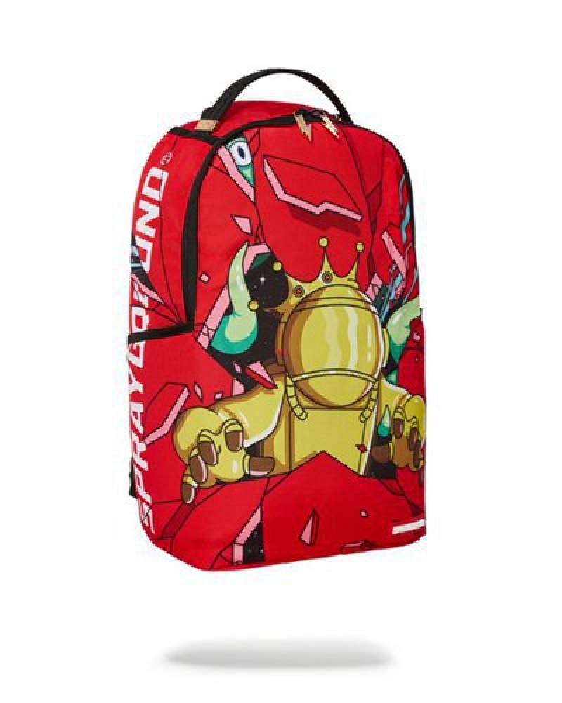 Red Sprayground Astromane Space Odyssey (Dlxr) Backpacks | 64159-HZRW