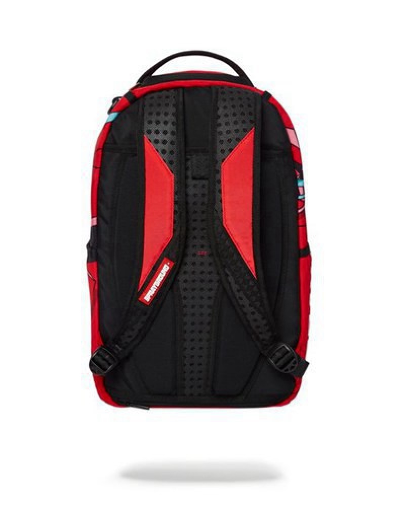 Red Sprayground Astromane Space Odyssey (Dlxr) Backpacks | 64159-HZRW