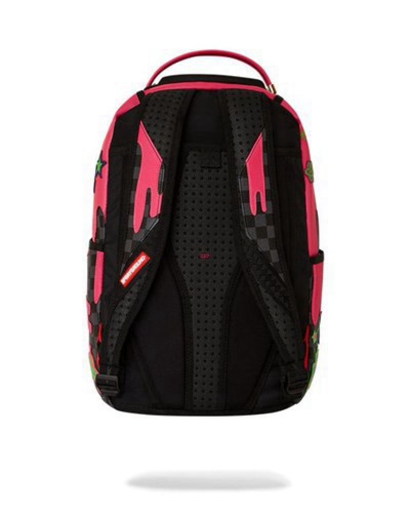 Red Sprayground Believe (Dlxv) Backpacks | 08512-IRNM