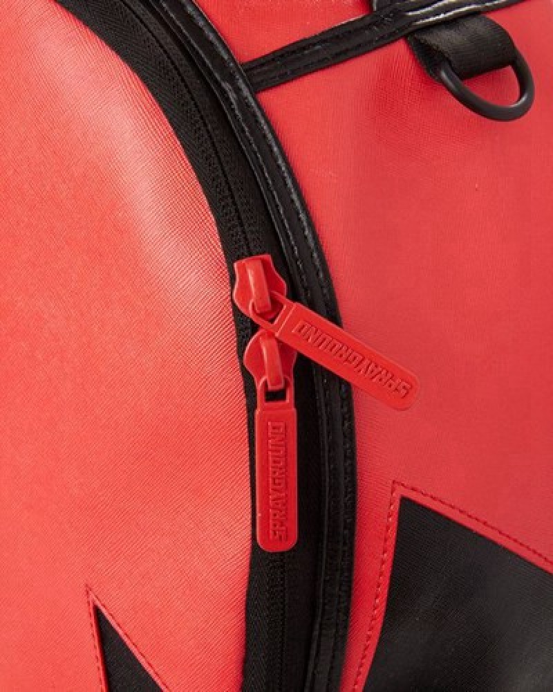 Red Sprayground Big Bite Backpacks | 59874-DFKB