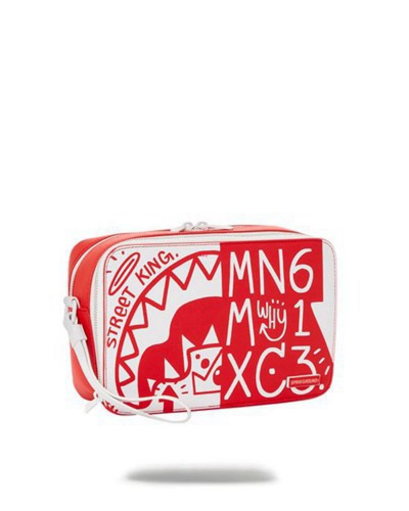 Red Sprayground Danger Danger Bags | 42709-JZAU