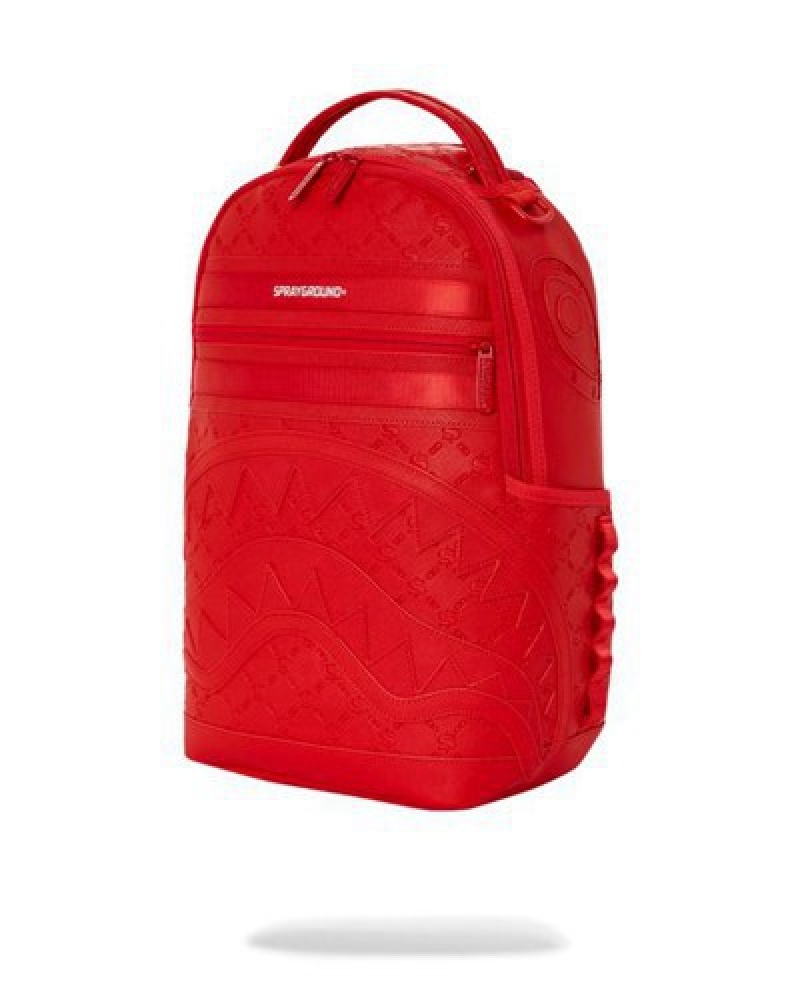 Red Sprayground Deniro Crimson (Dlxv) Backpacks | 26351-GIWK