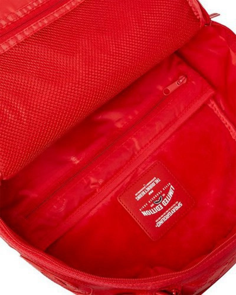 Red Sprayground Deniro Crimson (Dlxv) Backpacks | 26351-GIWK