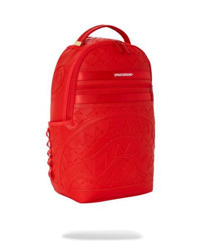 Red Sprayground Deniro Crimson (Dlxv) Backpacks | 26351-GIWK