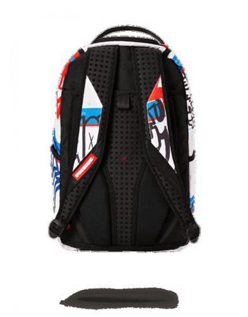 Red Sprayground Do Not Enter Backpacks | 16304-LASE