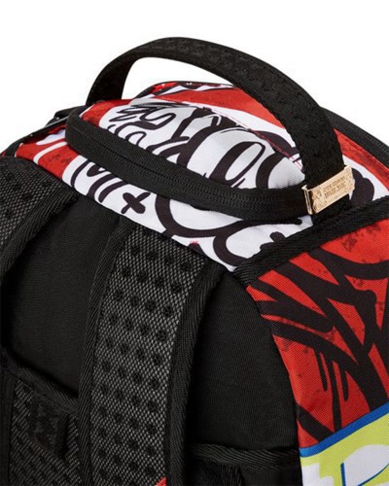 Red Sprayground Don't Stop Won't Stop スプレーグラウンド (Dlxr) Backpacks | 31269-QTCH