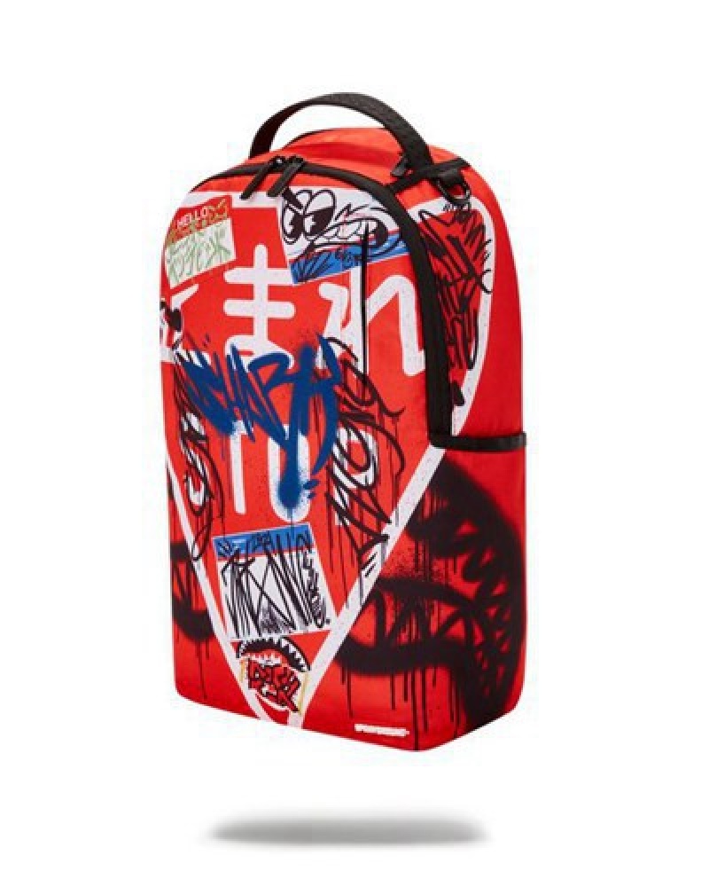 Red Sprayground Don't Stop Won't Stop スプレーグラウンド (Dlxr) Backpacks | 31269-QTCH