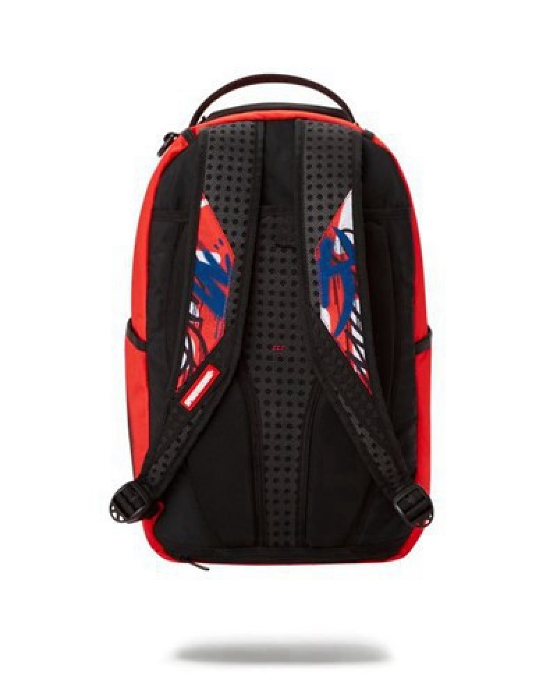 Red Sprayground Don't Stop Won't Stop スプレーグラウンド (Dlxr) Backpacks | 31269-QTCH