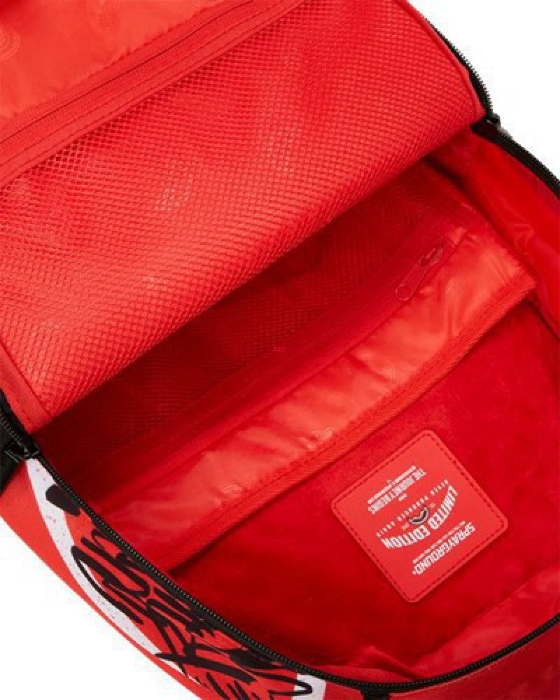 Red Sprayground Don't Stop Won't Stop スプレーグラウンド (Dlxr) Backpacks | 31269-QTCH