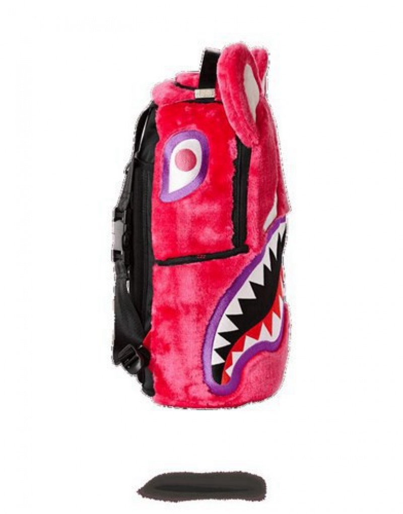 Red Sprayground Fortnite Cuddle Shark Backpacks | 93048-BVMO