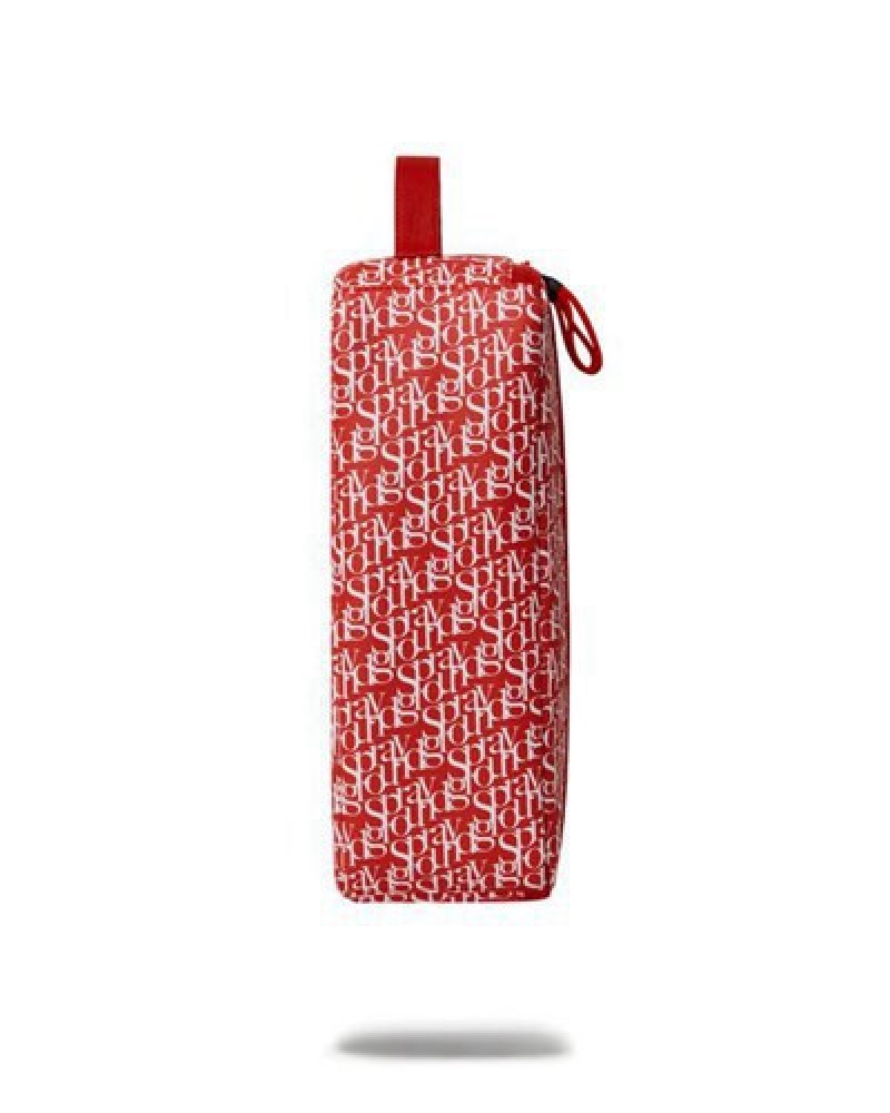 Red Sprayground Frequent Flier Sneaker Holder Bags | 25193-BJCQ