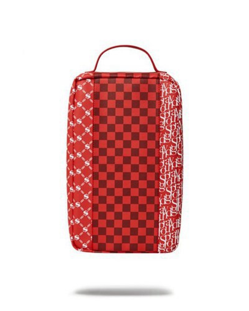 Red Sprayground Frequent Flier Sneaker Holder Bags | 25193-BJCQ