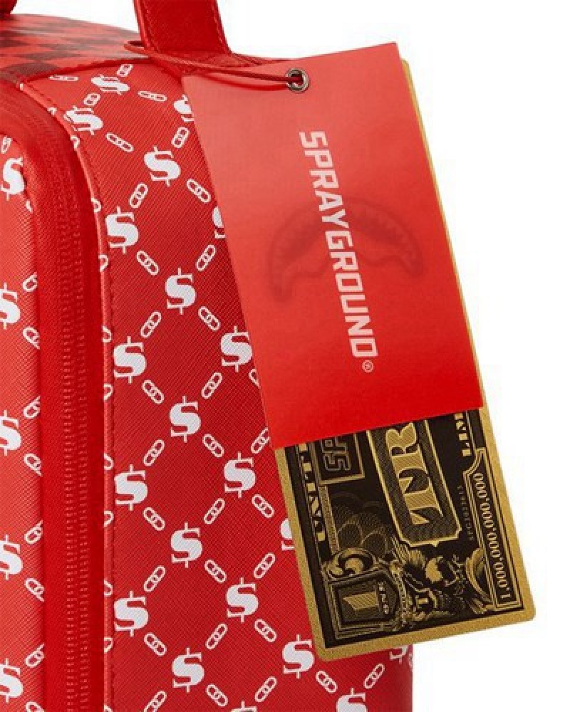 Red Sprayground Frequent Flier Sneaker Holder Bags | 25193-BJCQ