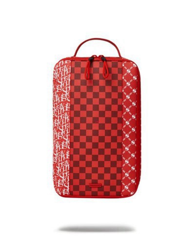 Red Sprayground Frequent Flier Sneaker Holder Bags | 25193-BJCQ