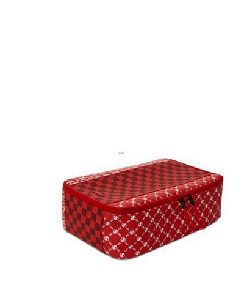 Red Sprayground Frequent Flier Sneaker Holder Bags | 25193-BJCQ