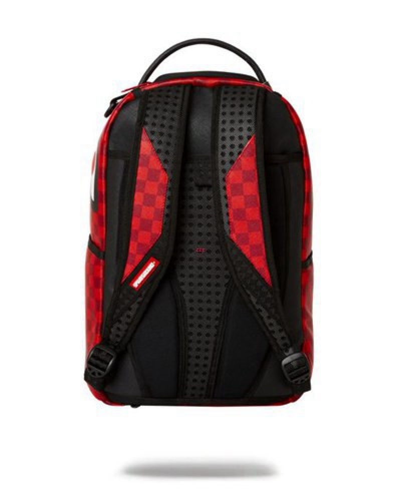 Red Sprayground Hey Arnold On The Run Shark (Dlxv) Backpacks | 64391-SVRF