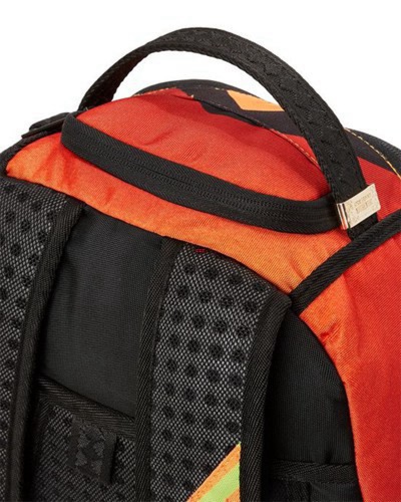 Red Sprayground I Don't Care (Dlxr) Backpacks | 21085-VNWE