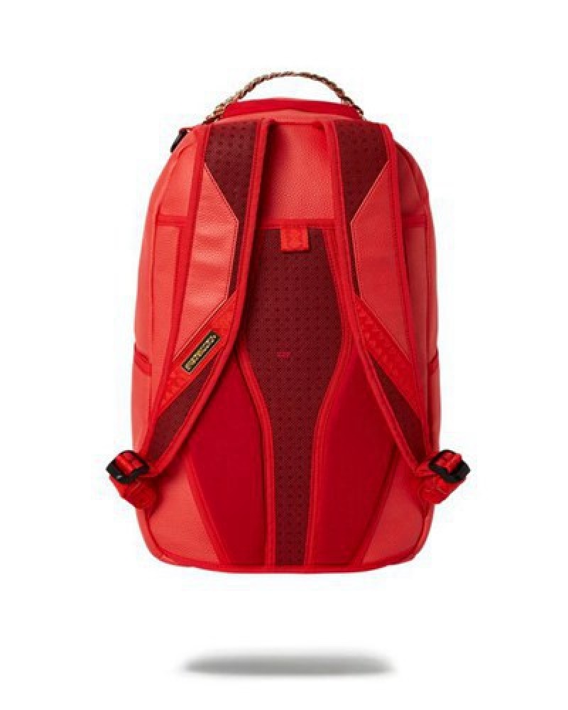 Red Sprayground King Of Kings Shedeur & Shilo Sanders Shark Backpacks | 74103-RTPY