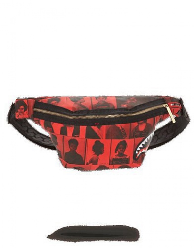 Red Sprayground Laquan Smith Scammer 3m Savvy Crossbody Bags | 91237-VFJW