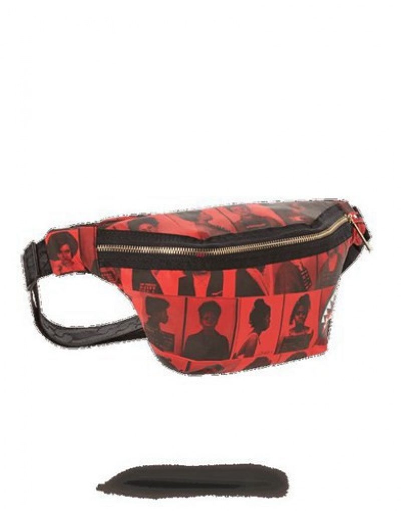 Red Sprayground Laquan Smith Scammer 3m Savvy Crossbody Bags | 91237-VFJW