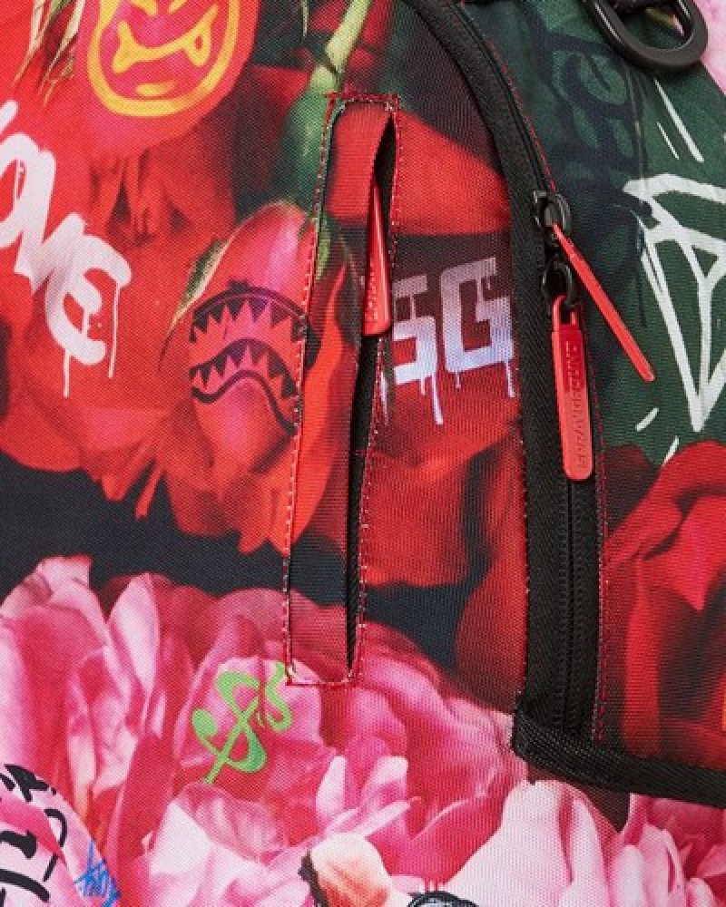 Red Sprayground Love Of The Game Backpacks | 95274-FGMQ