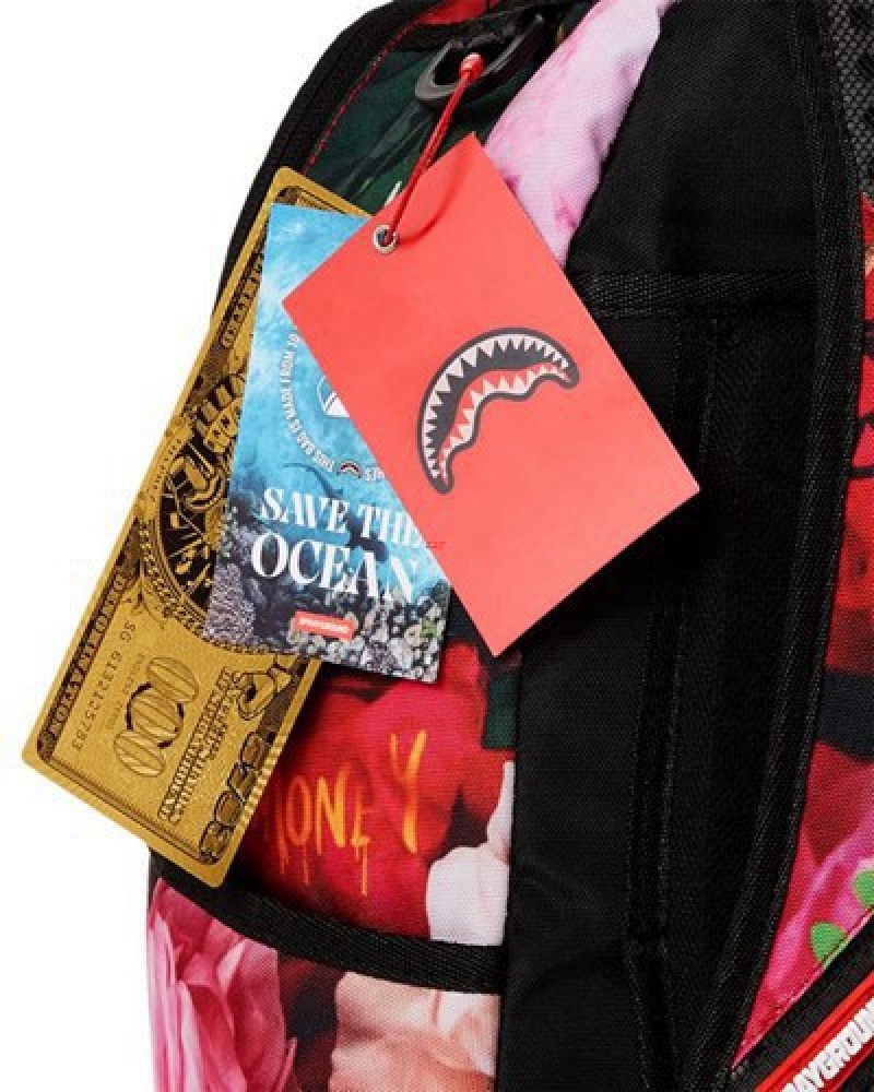 Red Sprayground Love Of The Game Backpacks | 95274-FGMQ